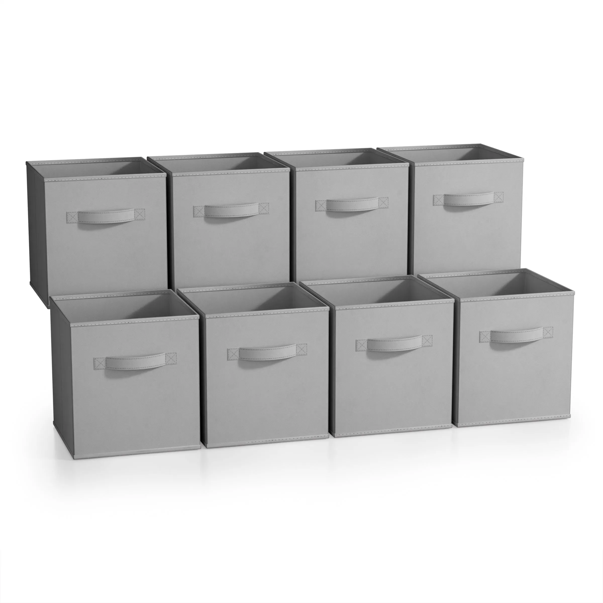 11" Cube Storage Bins (8 Pack Solid)