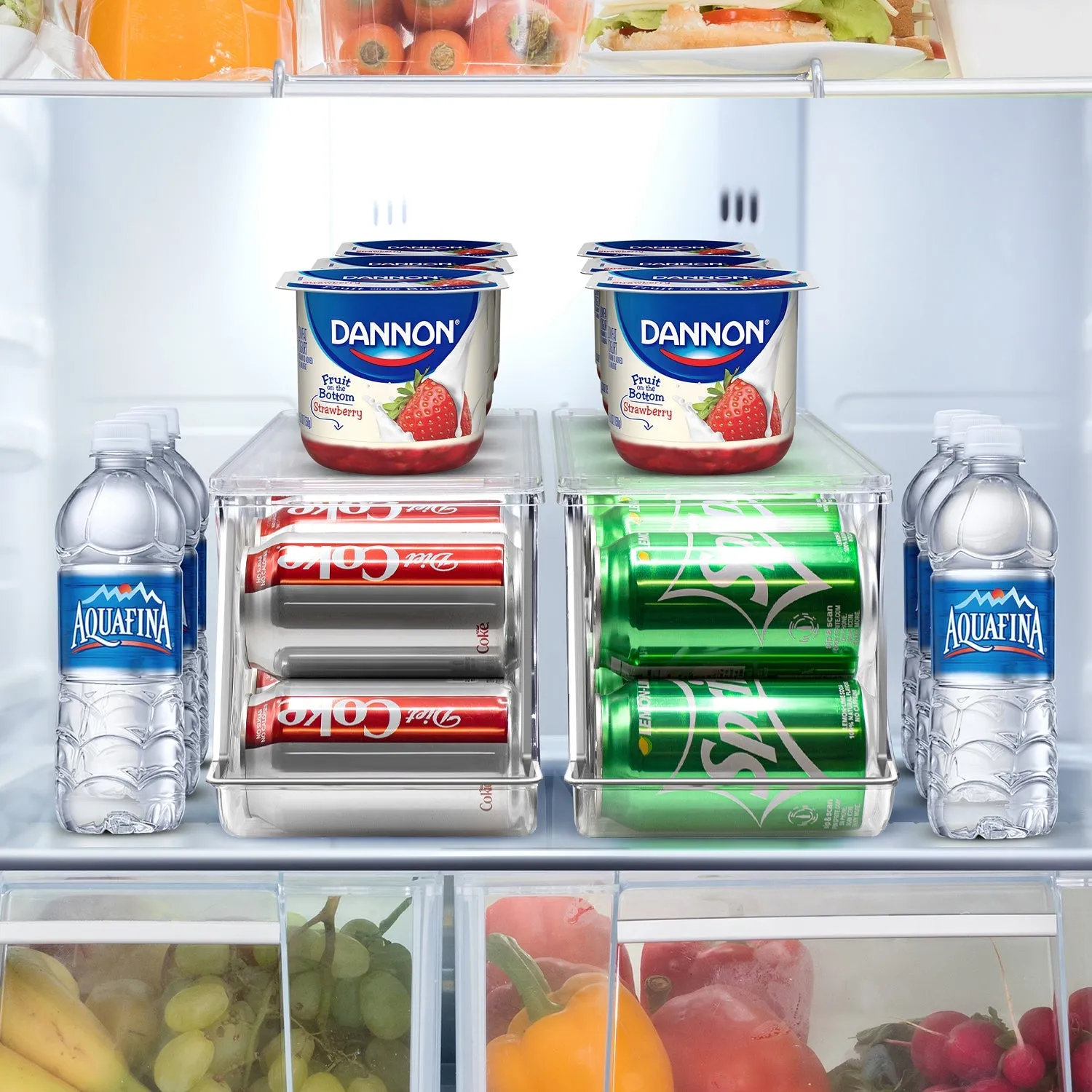 12 Can Soda Can Organizer Drink Dispenser Set