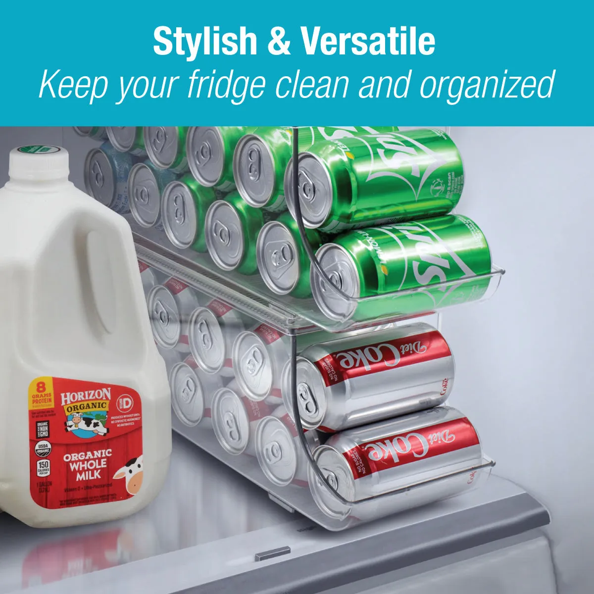 12 Can Soda Can Organizer Drink Dispenser Set