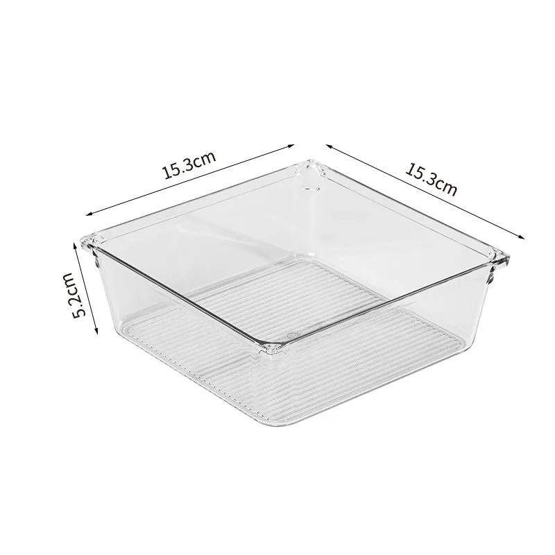 16Pcs Mixed Sizes Rectangular Clear Storage Box