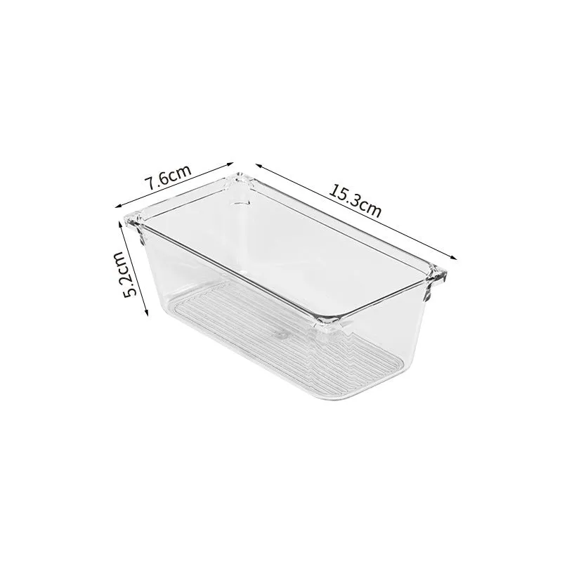 16Pcs Mixed Sizes Rectangular Clear Storage Box