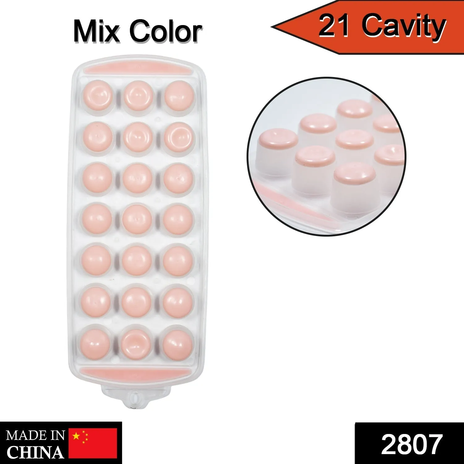 2807 Rubber Flexible Silicone Honeycomb Shape Cavity Ice Cube Trays for Freezer
