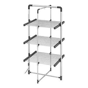 3-Tier Heated Clothes Airer Aluminium BLACK DECKER 63099 (New)