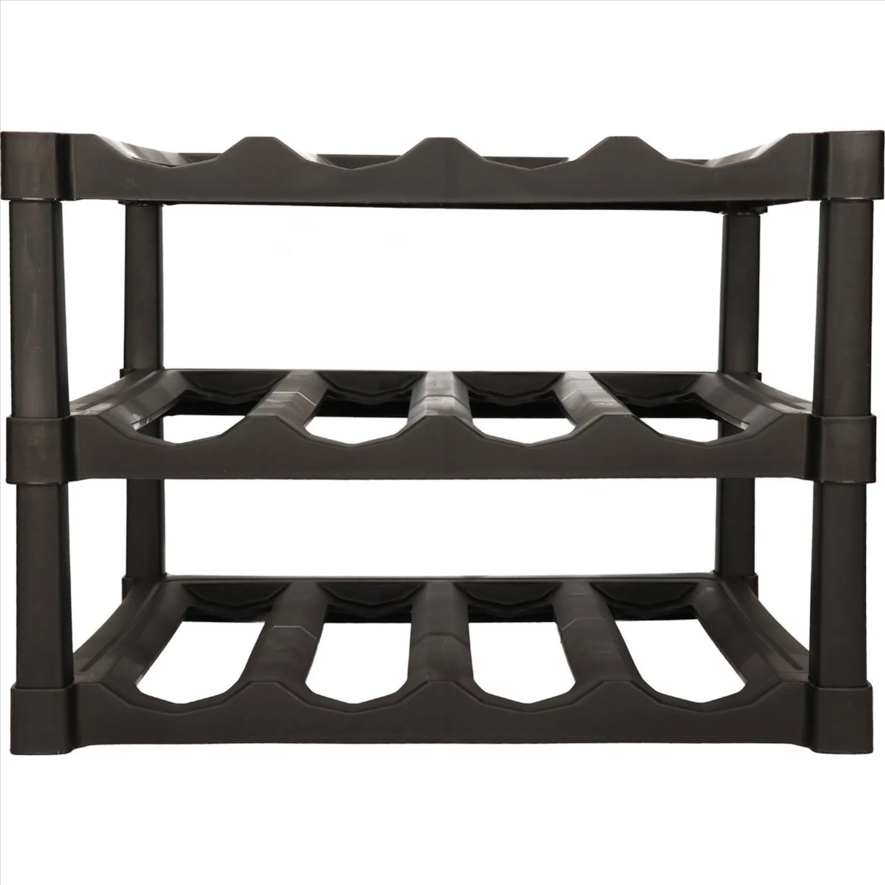 3 Tier Stackable 12 Bottle Wine Storage Rack