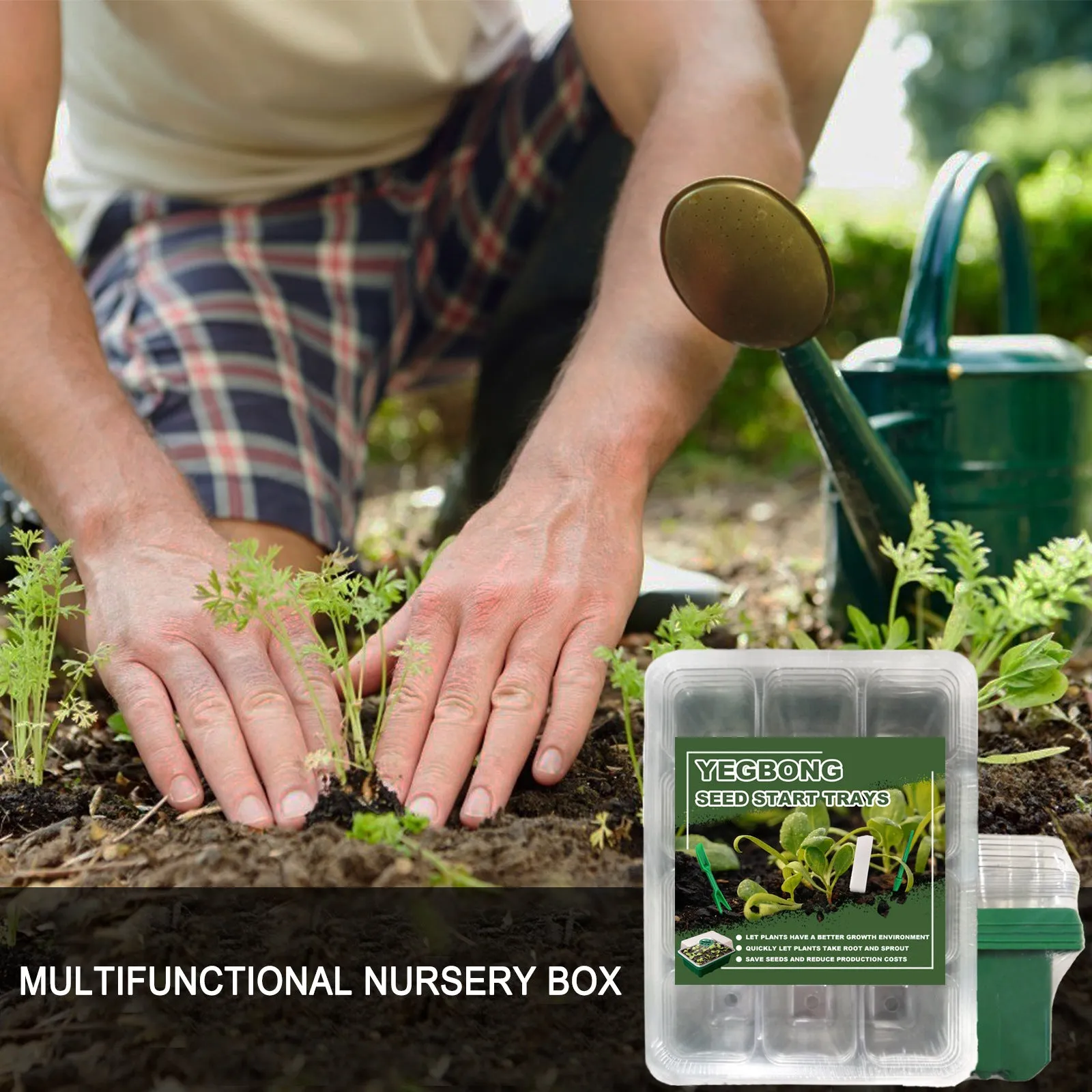 4-Pack Seed Starter Tray Seedling Starter Kits