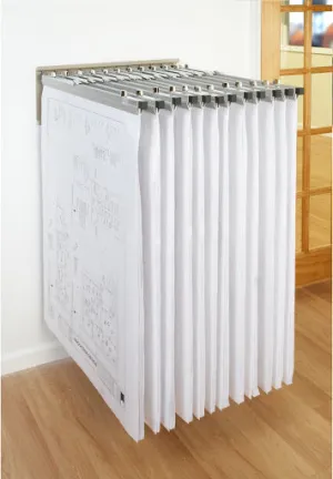 617 Pivot Wall Rack with Brackets for Blueprints
