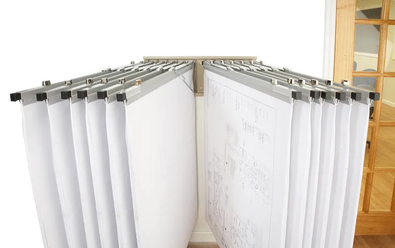 617 Pivot Wall Rack with Brackets for Blueprints