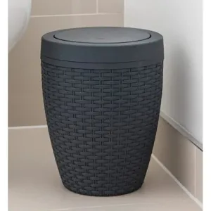 Addis Round Bathroom Bin With Swing Lid 5L - Assorted Designs