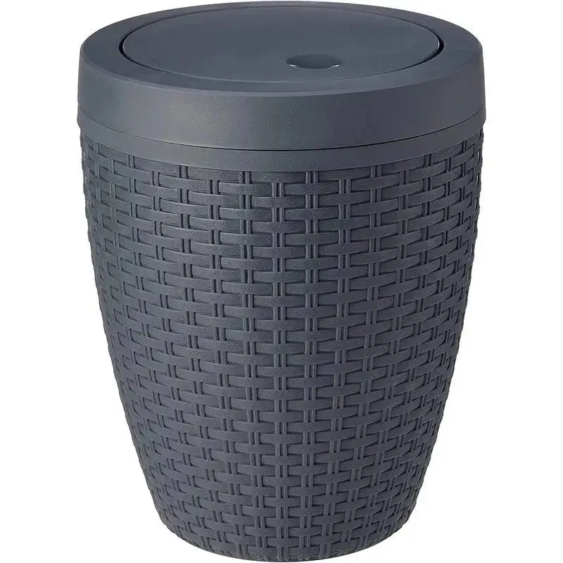Addis Round Bathroom Bin With Swing Lid 5L - Assorted Designs