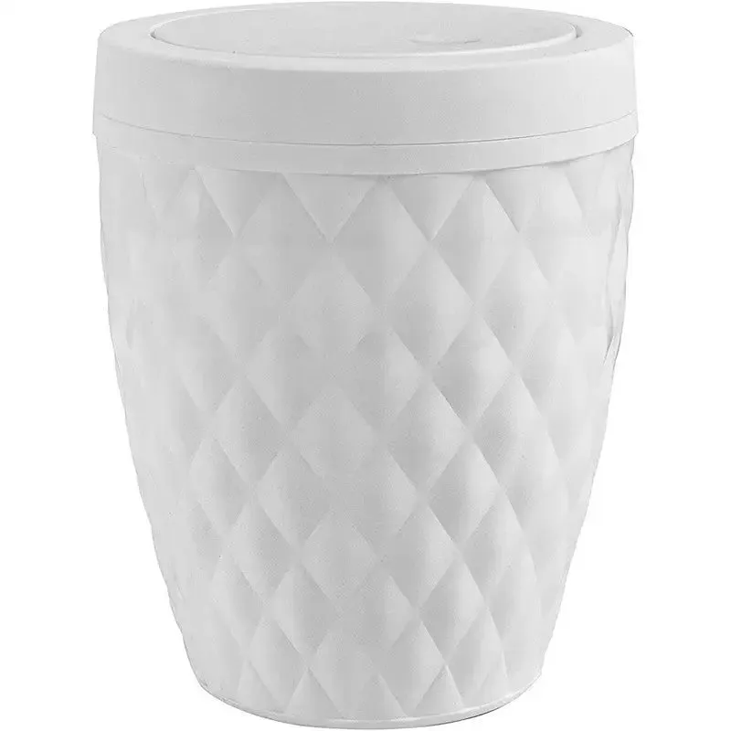Addis Round Bathroom Bin With Swing Lid 5L - Assorted Designs