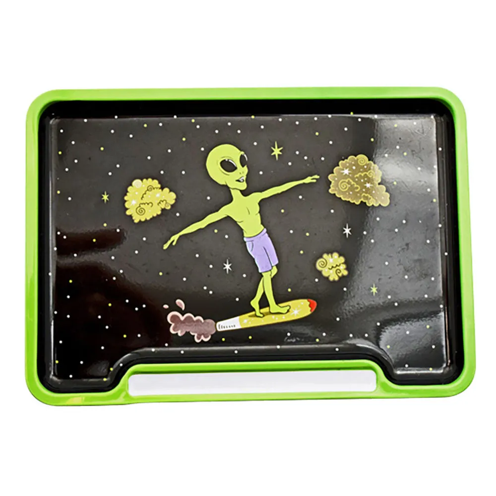 Alien Doobie Surfer Rolling Tray Box