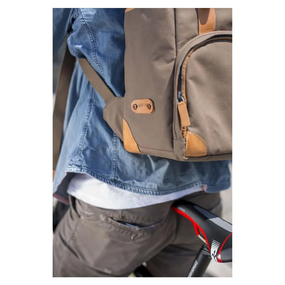 Barber Shop "Mop Top" Camera Backpack (Canvas & Leather, Sand)
