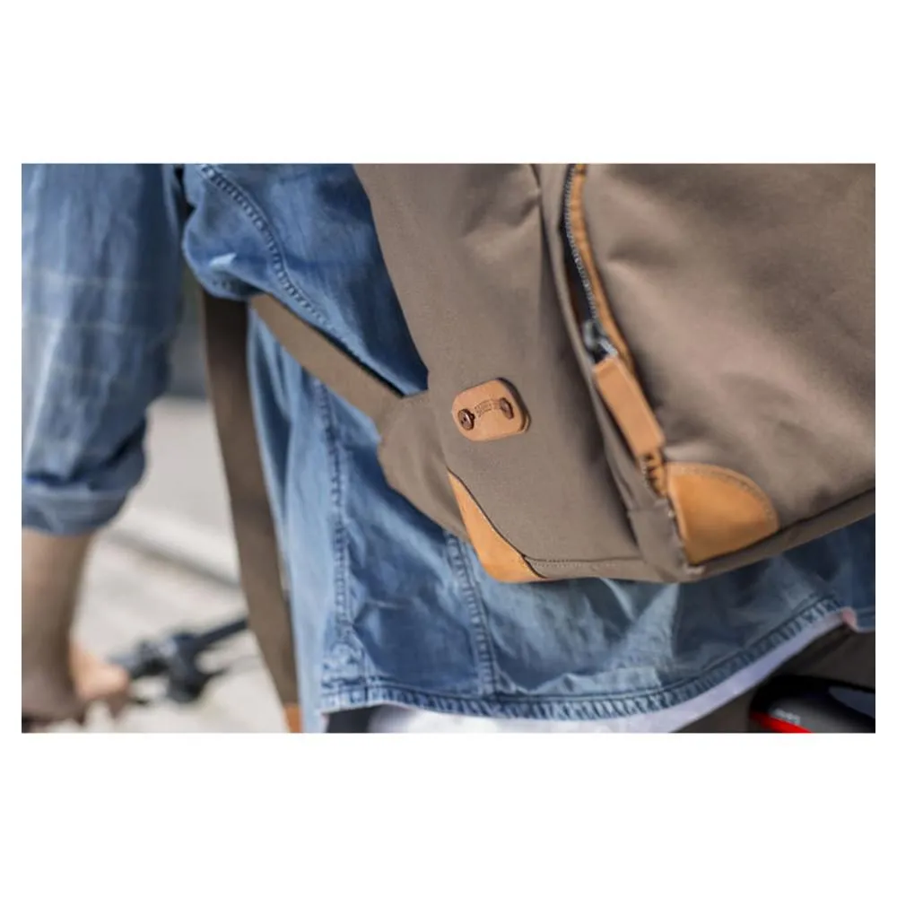 Barber Shop "Mop Top" Camera Backpack (Canvas & Leather, Sand)