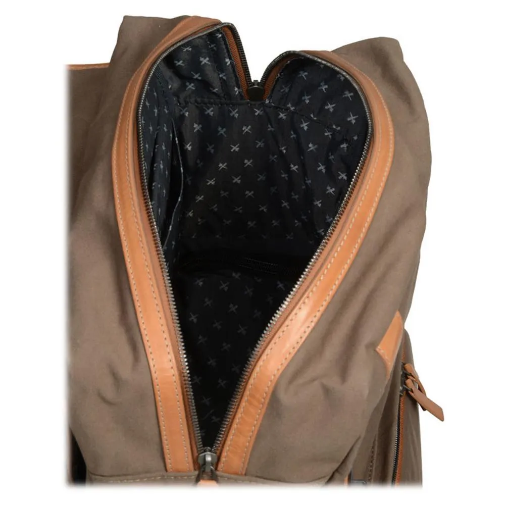 Barber Shop "Mop Top" Camera Backpack (Canvas & Leather, Sand)