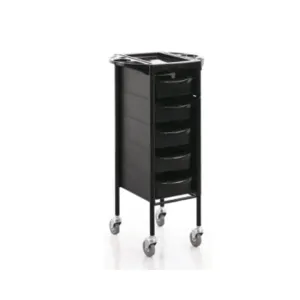Beautopia Charlotte 5 Drawer Equipment Trolley Black