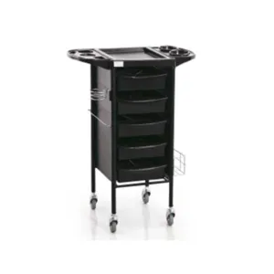 Beautopia Liza 5 Drawer Equipment Trolley Black