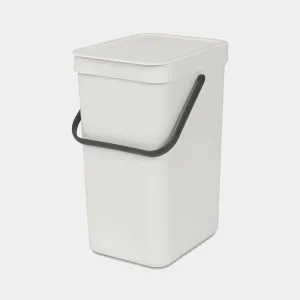 Brabantia 12L Sort & Go Kitchen Rubbish Bin Light Grey
