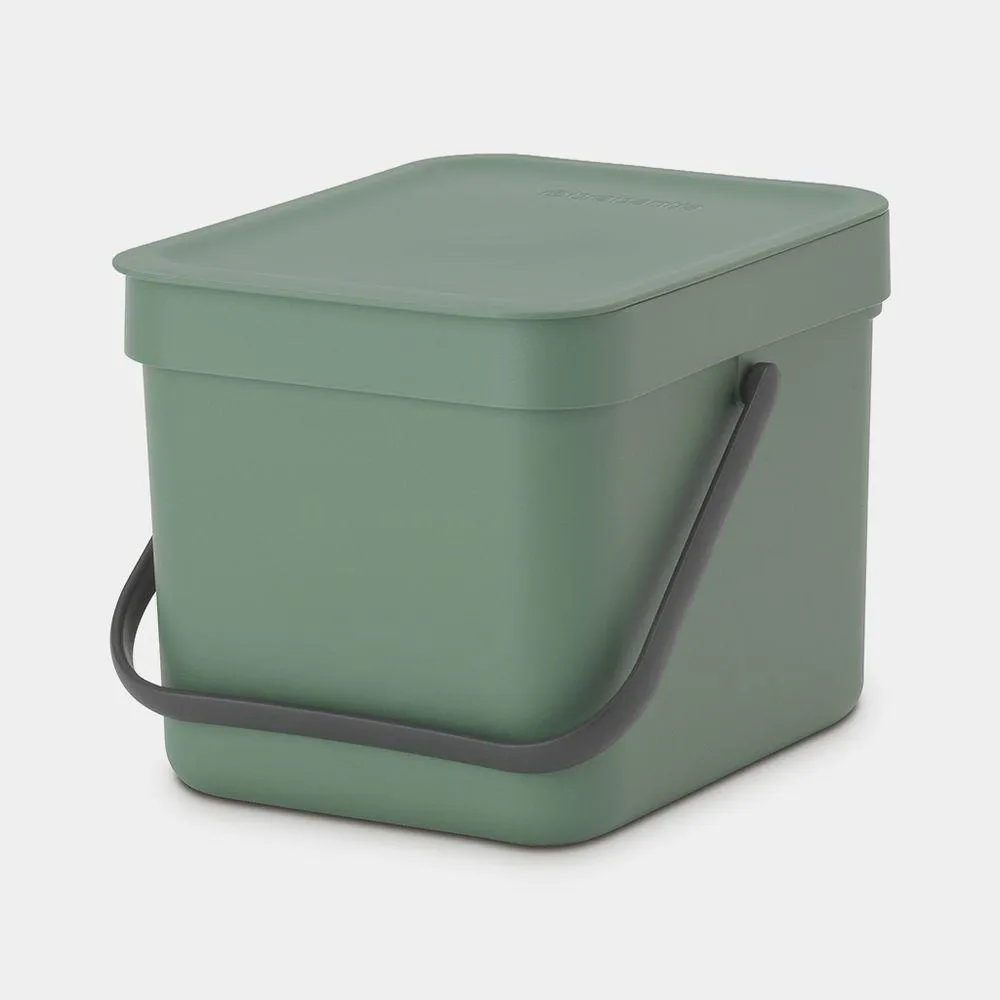 Brabantia 6L Sort & Go Kitchen Rubbish Bin Fir Green