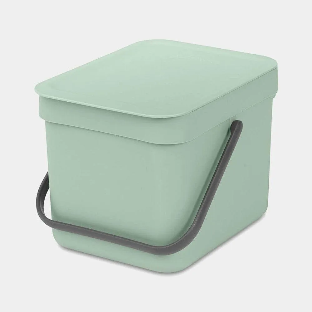 Brabantia 6L Sort & Go Kitchen Rubbish Bin Jade Green