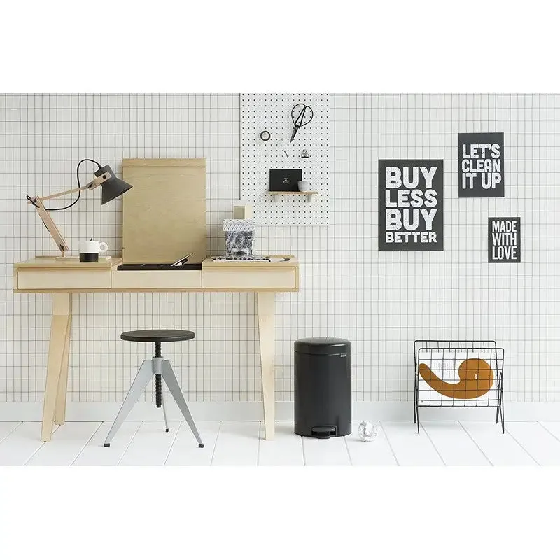 Brabantia NewIcon Pedal Bin 12L - Matt Black