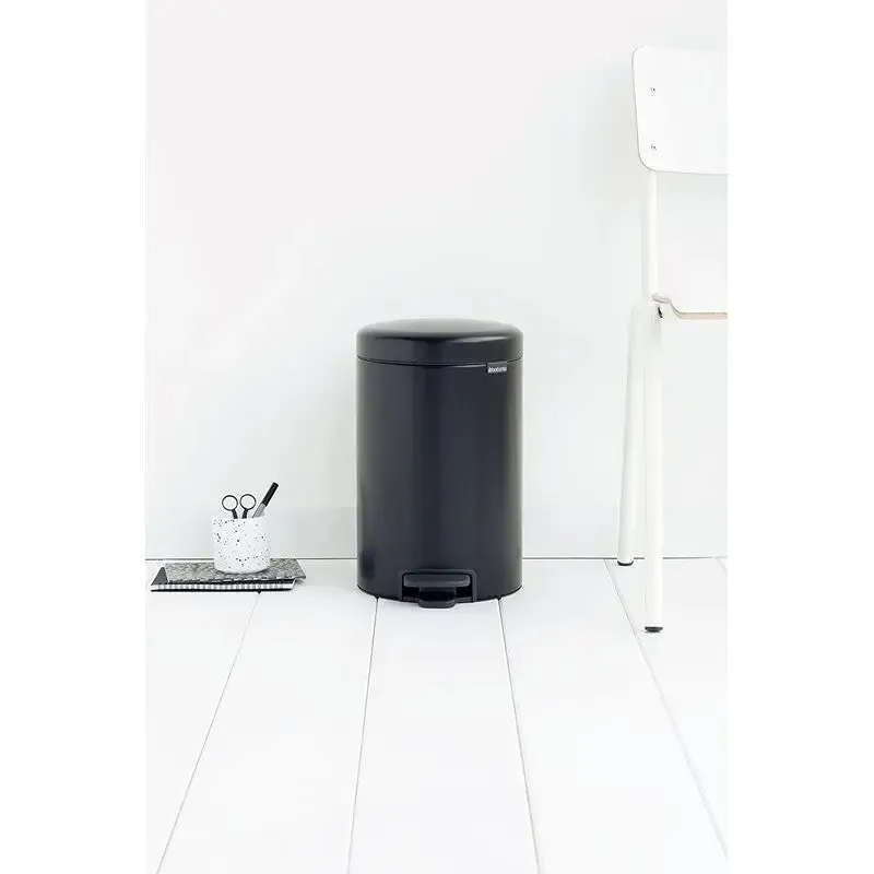 Brabantia NewIcon Pedal Bin 12L - Matt Black