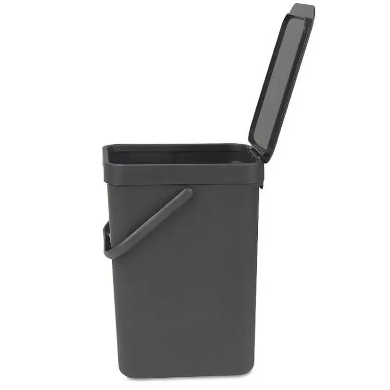 Brabantia Sort & Go Waste Bin, 12L - Grey