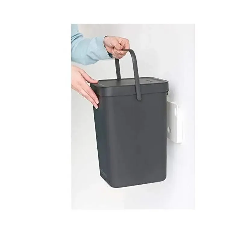 Brabantia Sort & Go Waste Bin, 12L - Grey