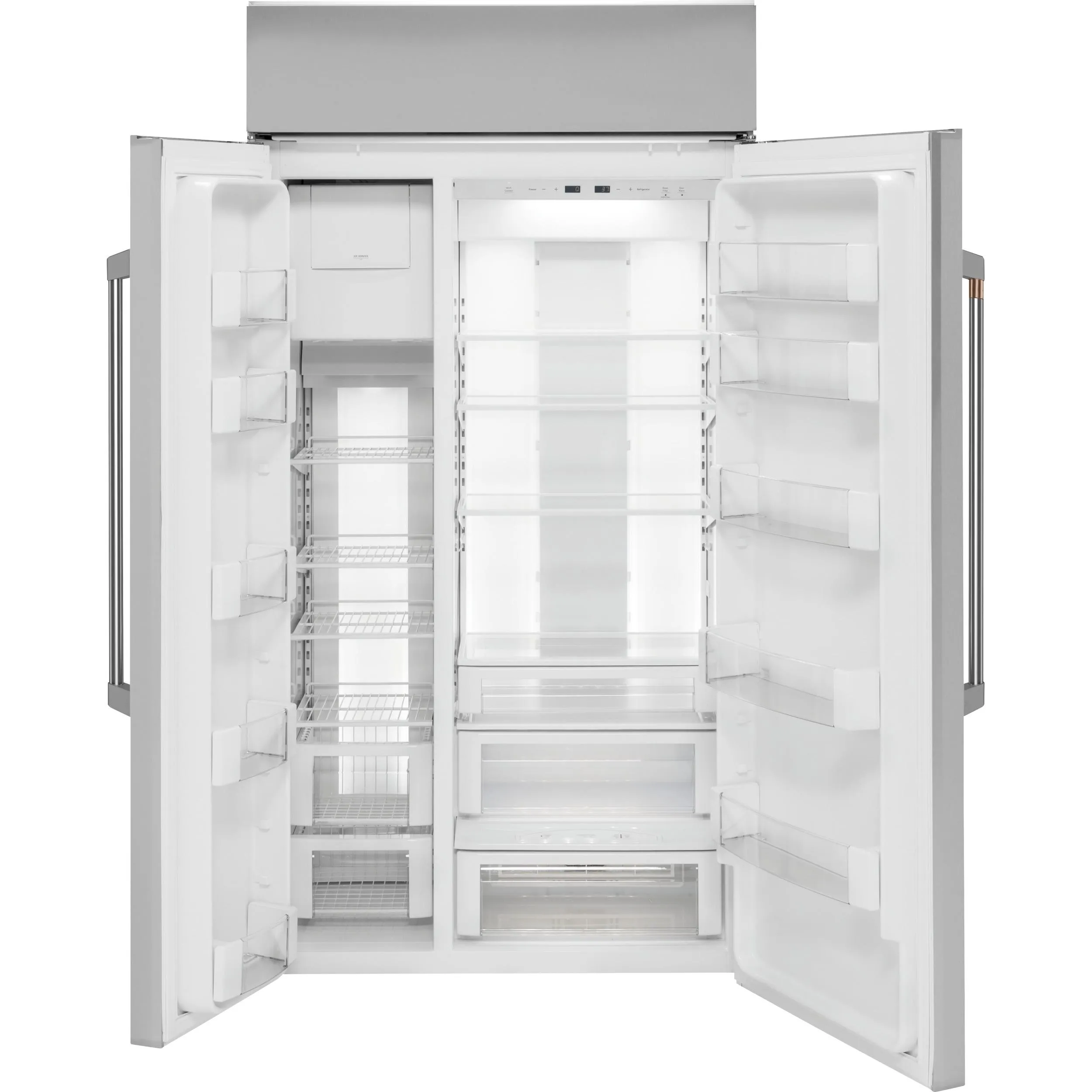 Café 42-inch, 25.2 cu. ft. Built-in Side-by-Side Refrigerator CSB42WP2NS1