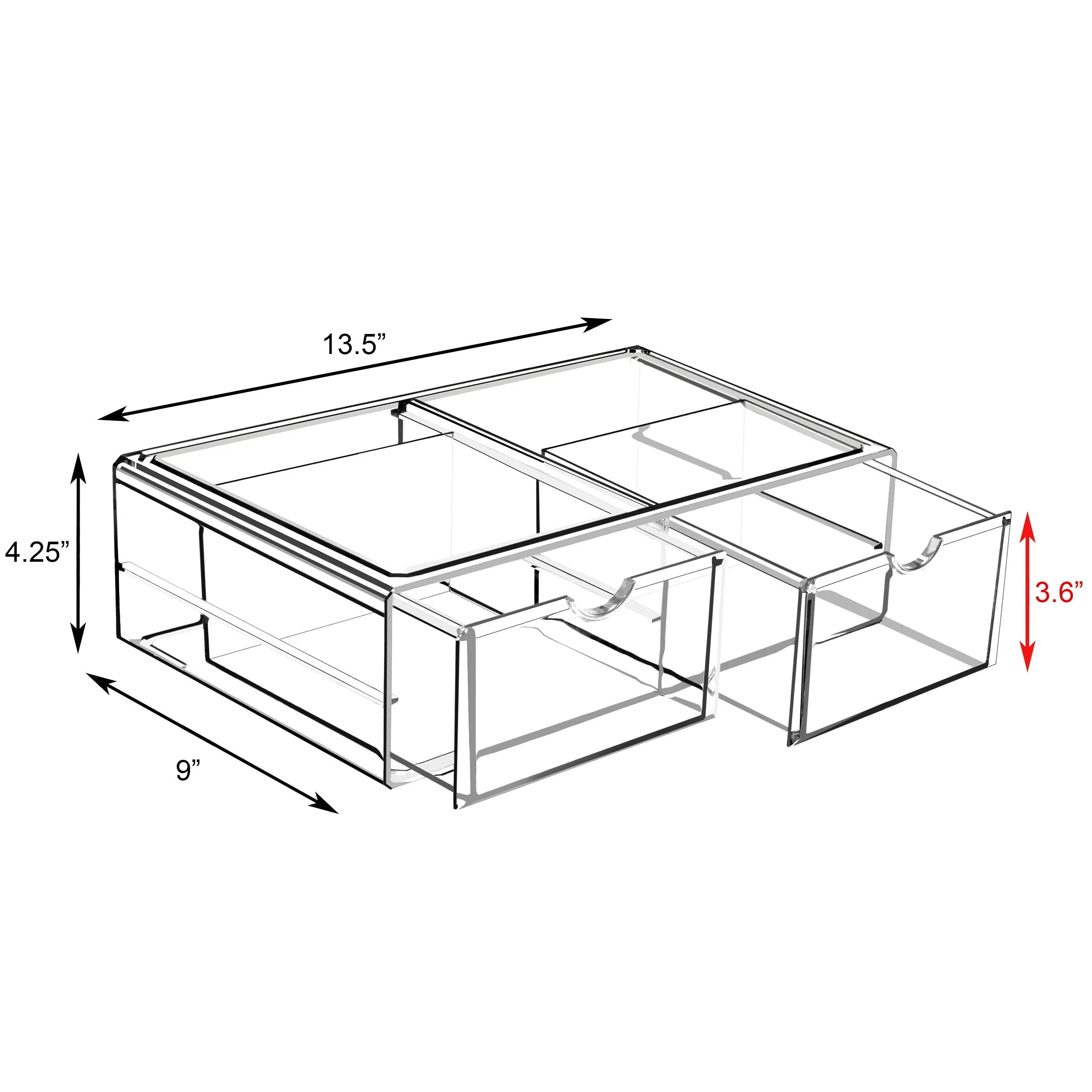 Cosmetic Organizer (2 Drawer)