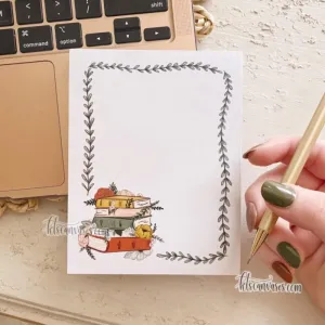 Floral Books Notepad 100 pages (4.25 x 5.5 in.)