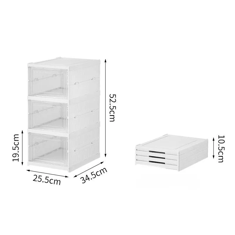 Foldable storage shoe rack