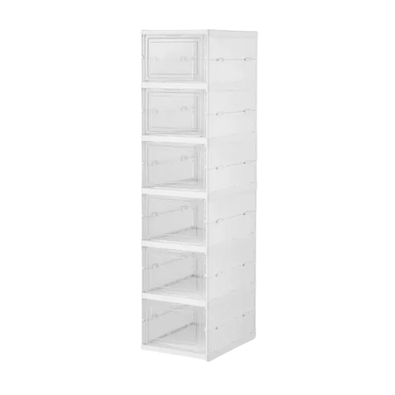 Foldable storage shoe rack