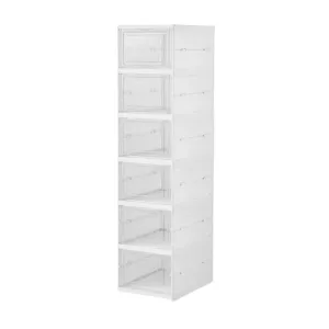 Foldable storage shoe rack
