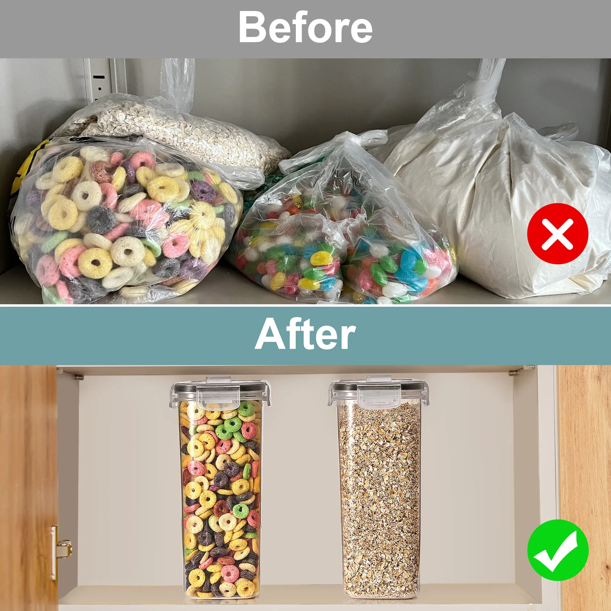 Food Dispenser Containers (Set of 2)