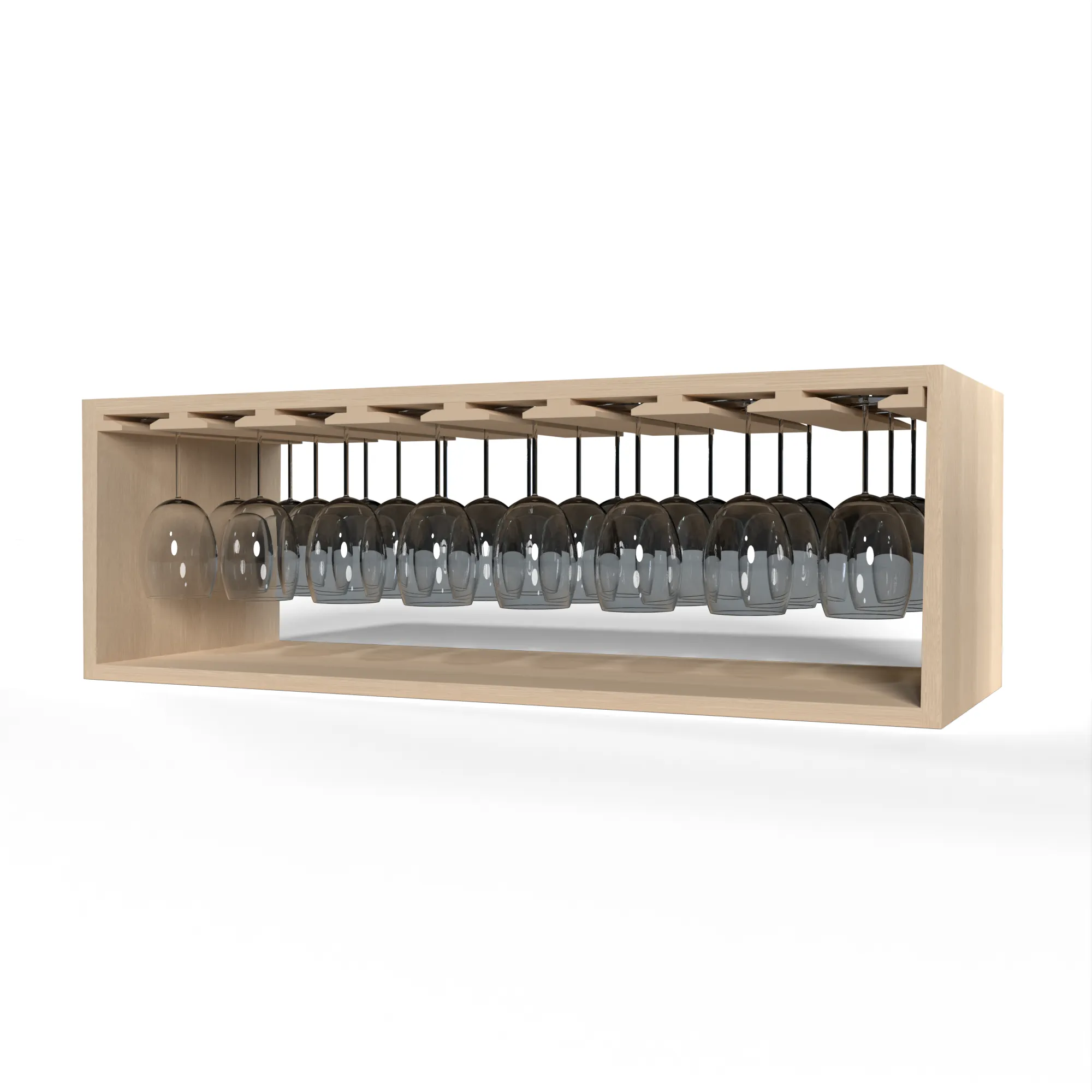 GrandCellar™ - 8 Column Full-Depth Stemware Rack  - 12"