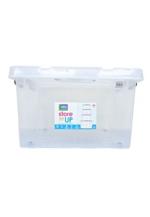 Home Gallery Stackable Storage Box 27L with Handle - Clear 45 x 32 x 27cm