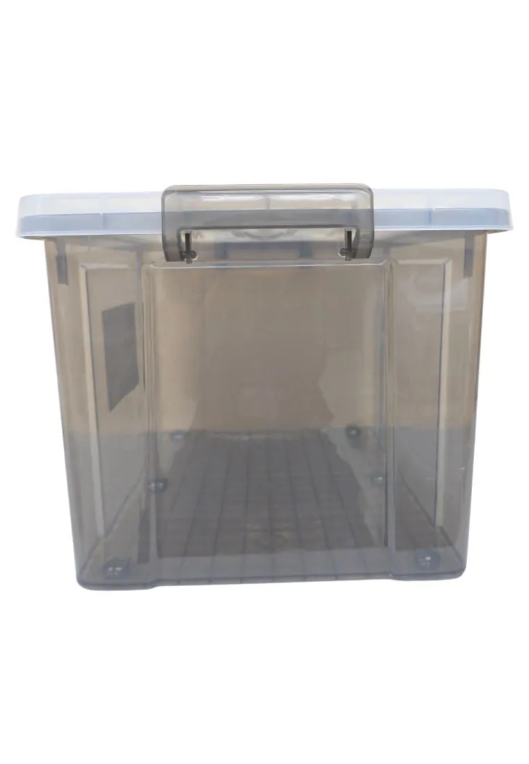 Home Gallery Stackable Storage Box 65L with Handle - Gray 59 x 35 x 35cm