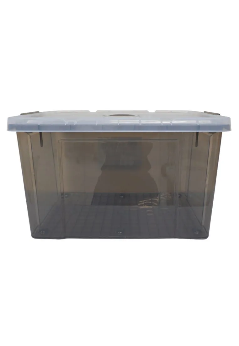 Home Gallery Stackable Storage Box 65L with Handle - Gray 59 x 35 x 35cm