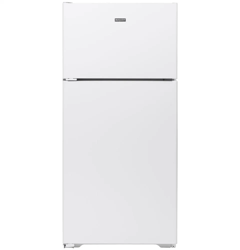 HPS16BTNLWW Hotpoint® 15.6 Cu. Ft. Recessed Handle Top-Freezer Refrigerator