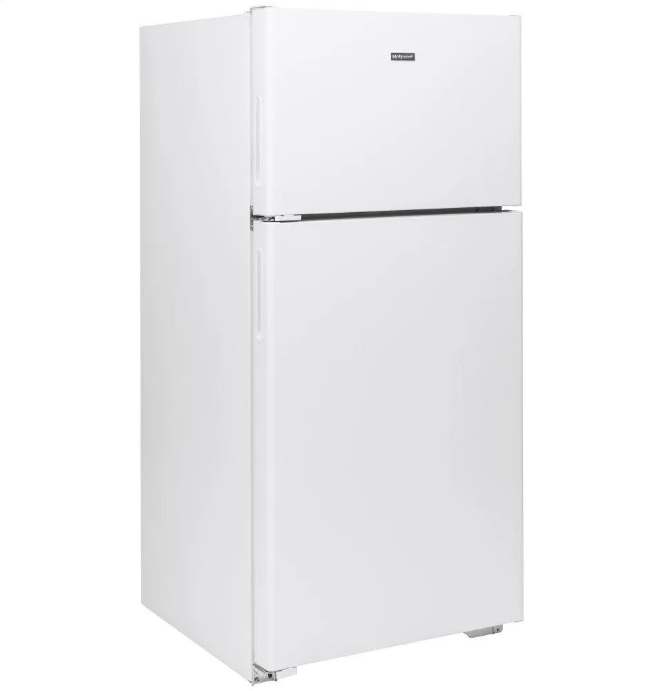 HPS16BTNLWW Hotpoint® 15.6 Cu. Ft. Recessed Handle Top-Freezer Refrigerator