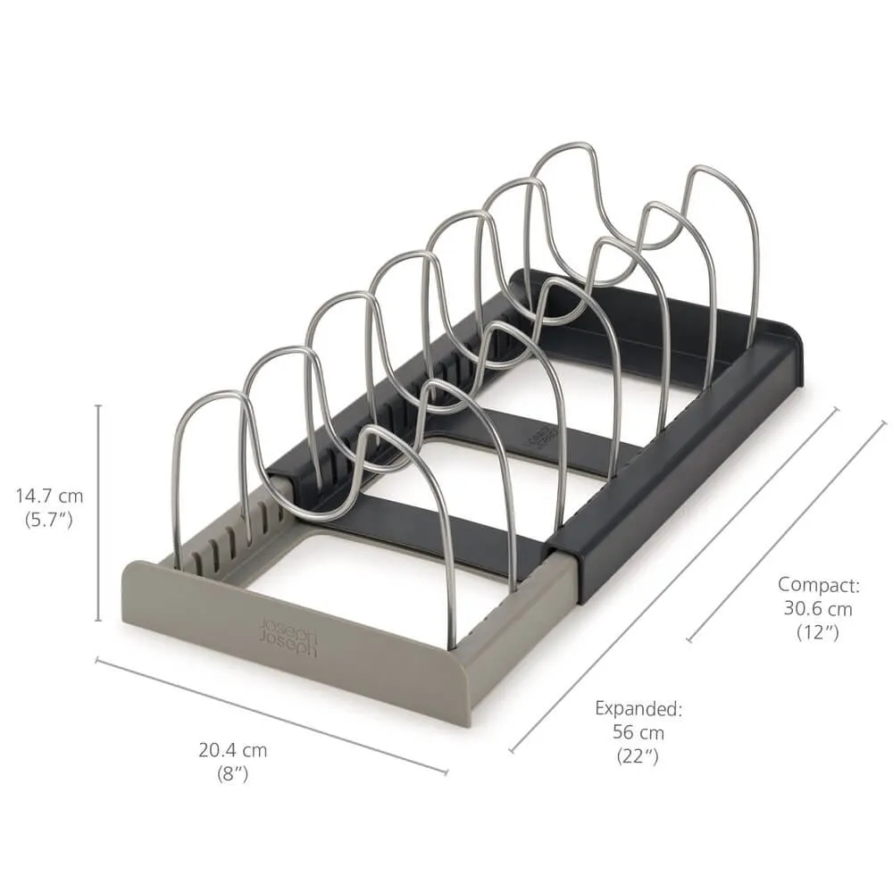 Joseph Joseph DrawerStore Expandable Cookware Organiser Rack Grey