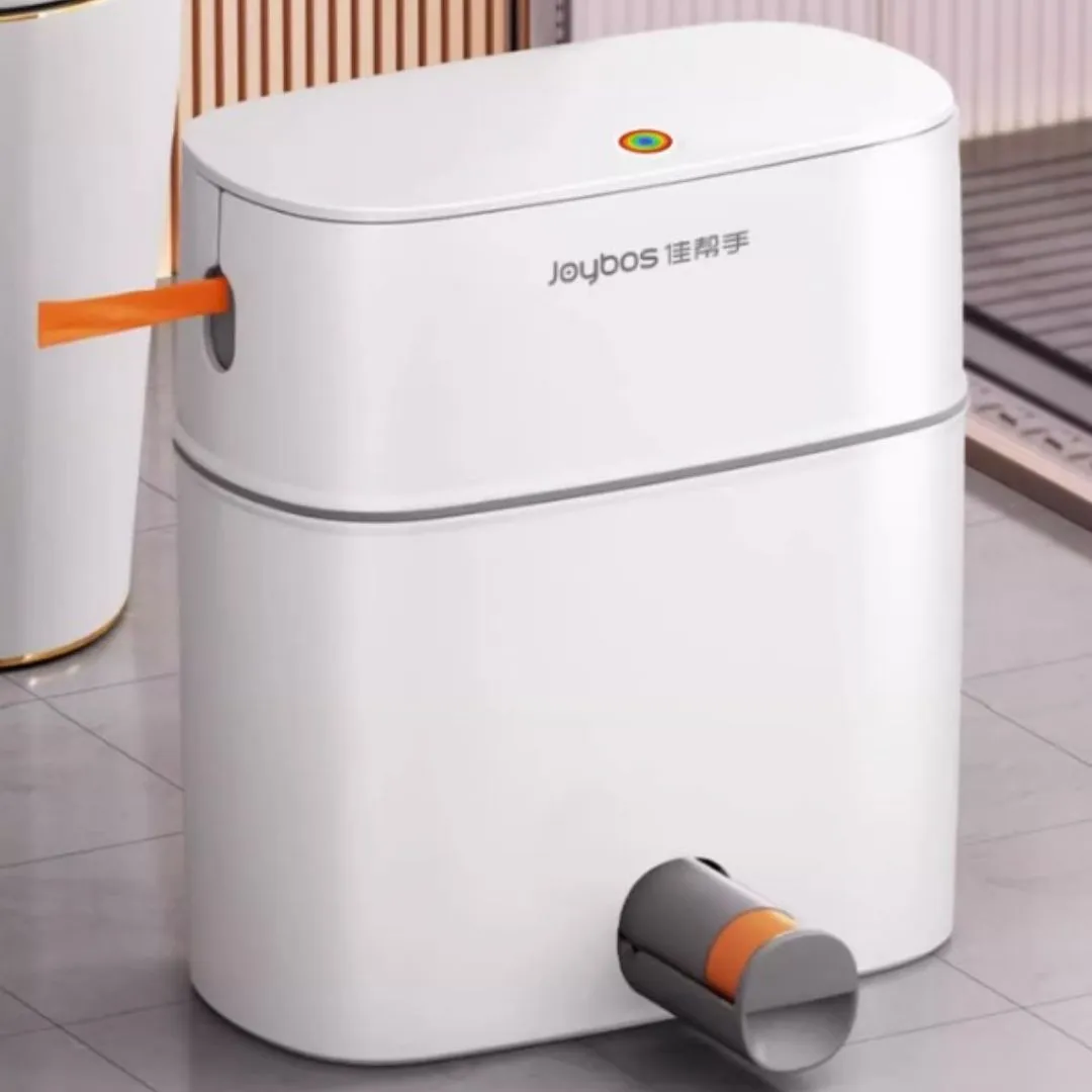 Joybos Easy pack Trash Can With Press Lid 15L Grey