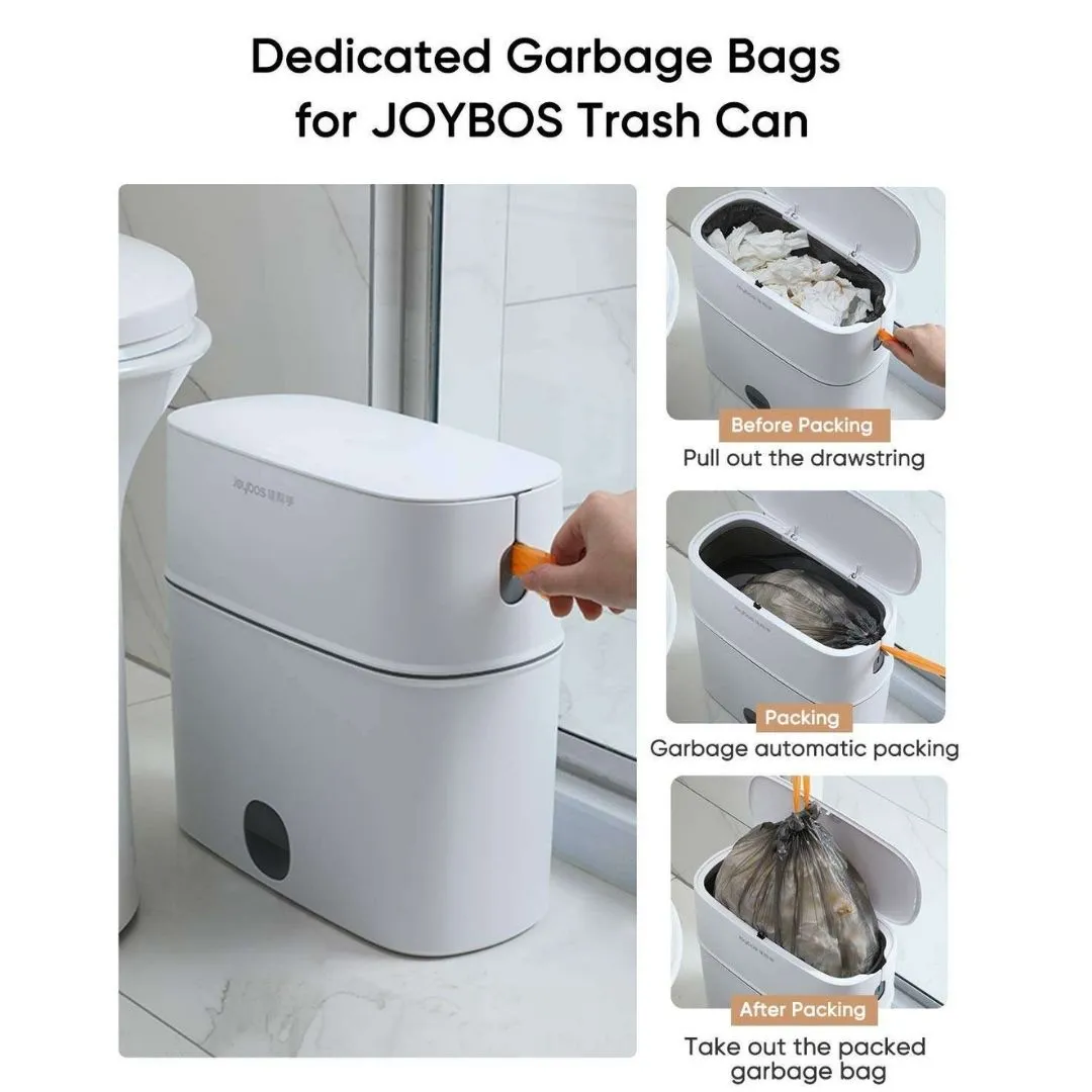 Joybos Easy pack Trash Can With Press Lid 15L Grey