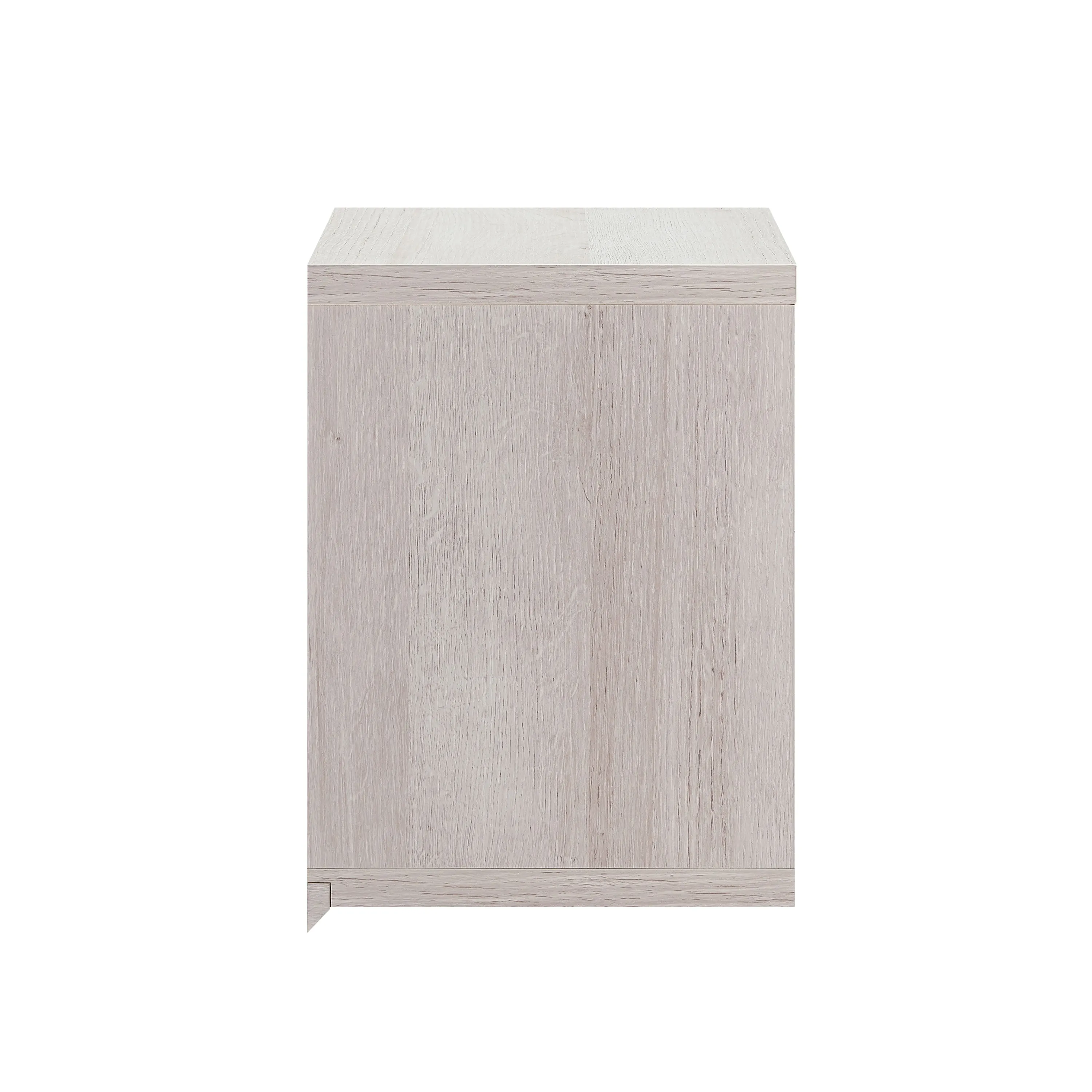 Kalish White 4-bottle Floating Home Bar with Hanging Stemware Rack