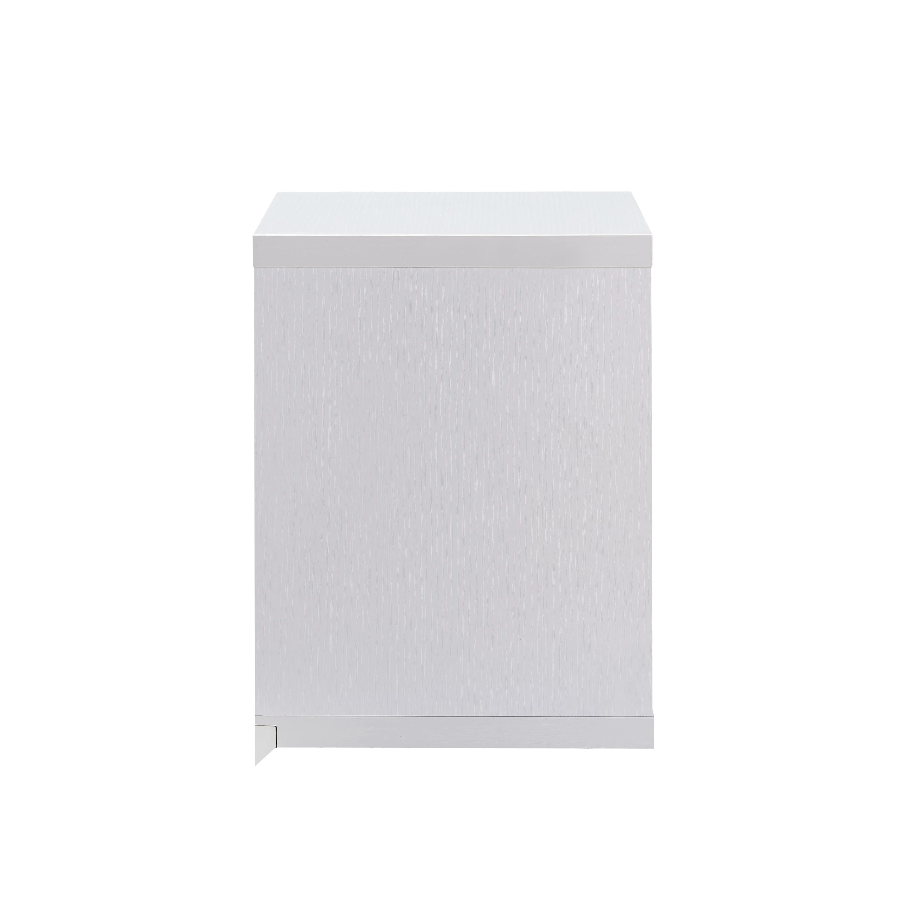 Kalish White 4-bottle Floating Home Bar with Hanging Stemware Rack