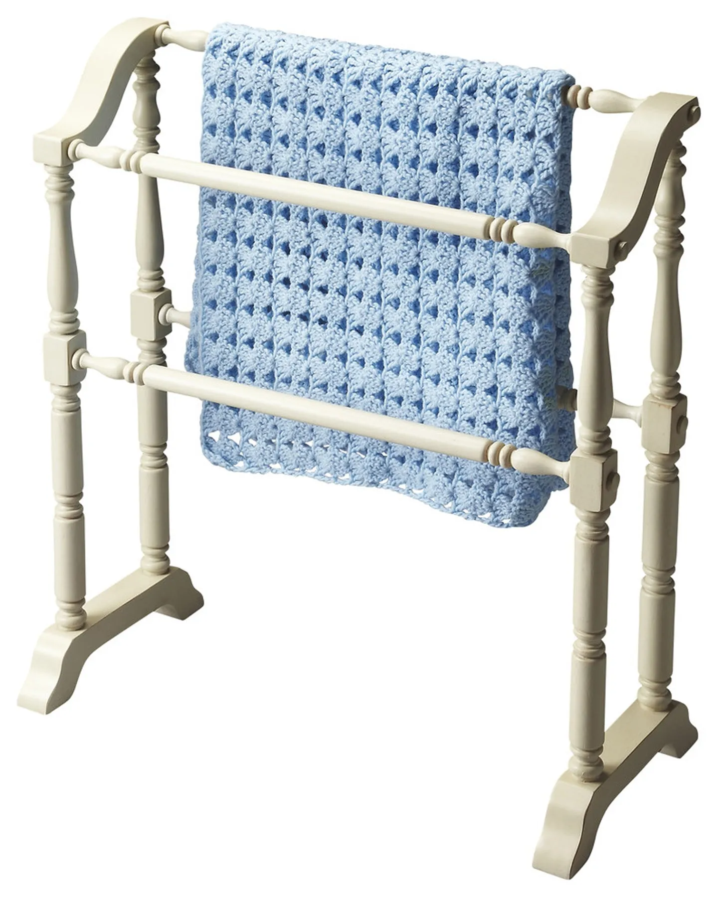 Lillian  Blanket Stand in White  5020222