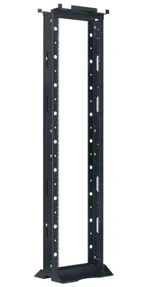 Lowell CR2P-5218 Two Post Rack with 6"D Channels - 52U X 18"D