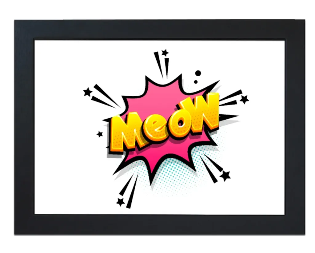 Meow Cat Design Lap Tray by Fabulous Felines