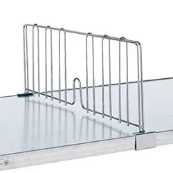 Metro DD21FC Chrome Solid Shelf Divider for 21" Shelves