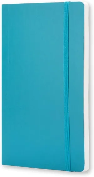 Moleskine Plain Soft Cover Notebook Pocket Size Underwater Blue